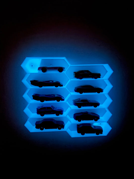 Honeycomb - Glow in Dark - Blue