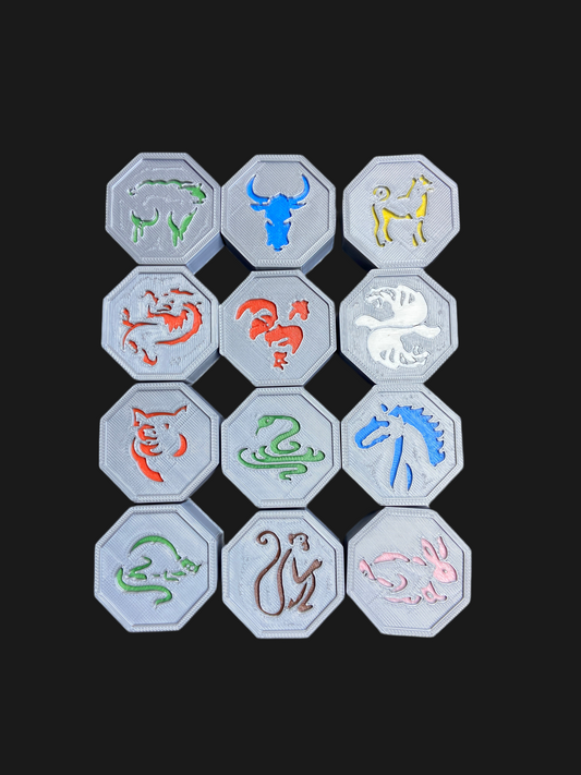 JACKIE CHAN CARTOON MAGIC STONES - SET OF 12