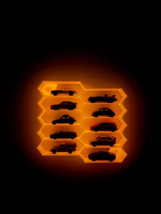 Honeycomb - Glow in Dark - Orange