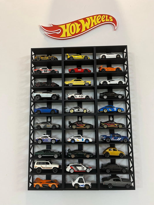 Display shelf for 30 Cars & Logo