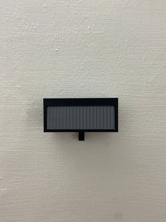 GARAGE KEY HOLDER WITH OPENABLE DOOR - BLACK/GREY