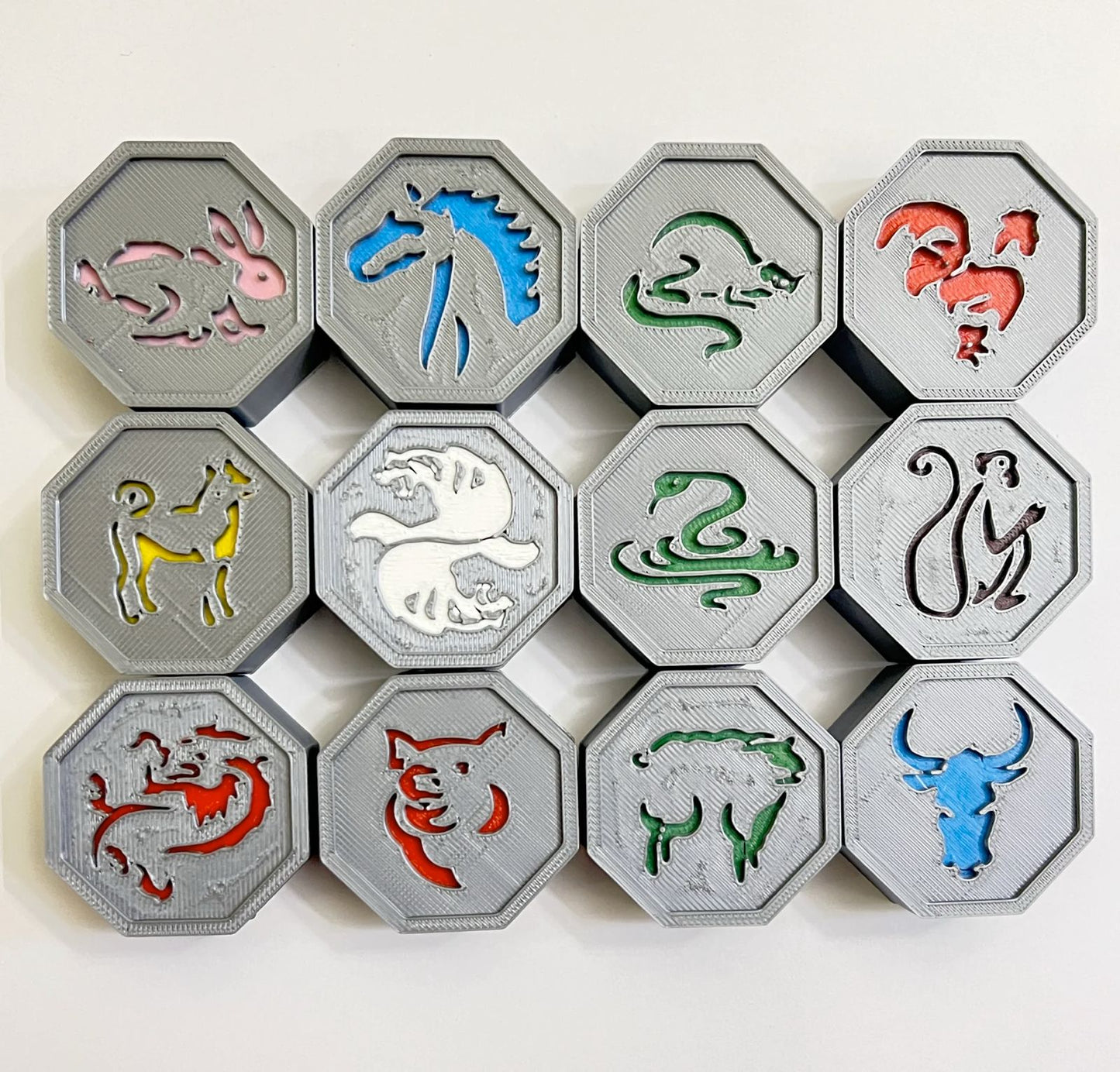 JACKIE CHAN CARTOON MAGIC STONES - SET OF 12