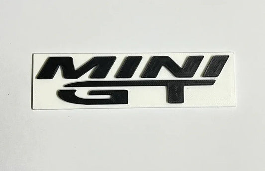 MINI GT - LOGO - 11 CM X 3 CM SIZE