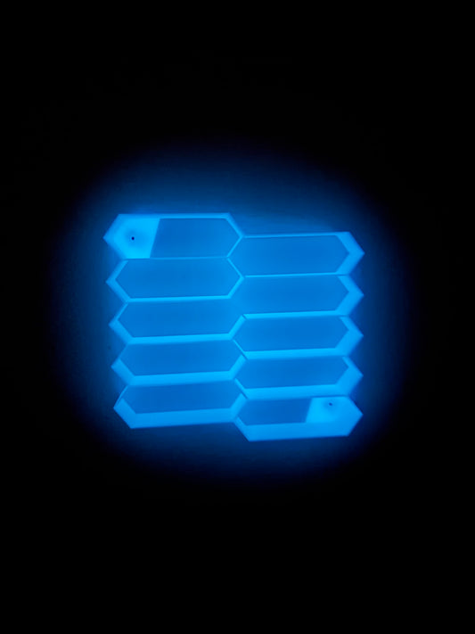 Honeycomb - Glow in Dark - Blue