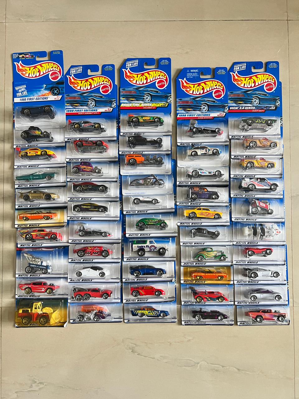 Hotwheels Set of 50 (1995-2000 cards)